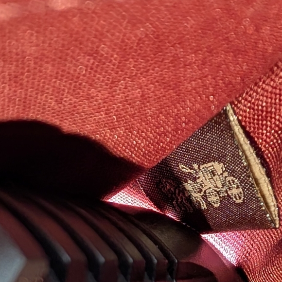 Coach 1941 Collection Fuschia Leather Crossbody with Silver Studs - Picture 9 of 10